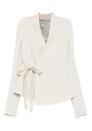 Rick Owens wrap-tie cardigan - White