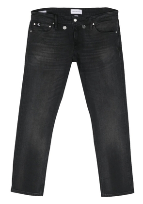 Calvin Klein Jeans low-rise stretch-cotton jeans - Black
