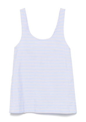 Rabanne striped tank top - Blue