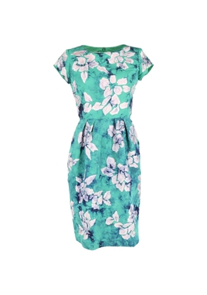 Oscar de la Renta Pre-Owned floral pencil-skirt midi dress - Green