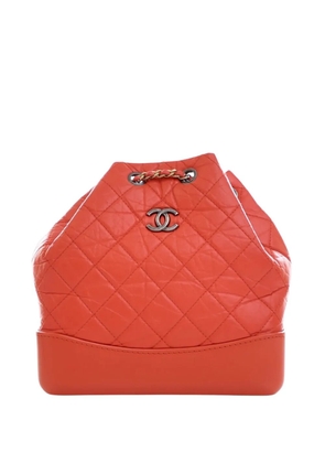 CHANEL Pre-Owned 2019 Small Aged Calfskin Gabrielle backpack - Red