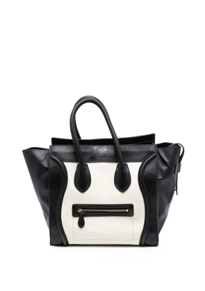 Celine Pre-Owned 2012 Mini Bicolor Calfskin Luggage tote bag - Black