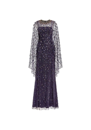 Jenny Packham Hestia embellished maxi dress - Purple