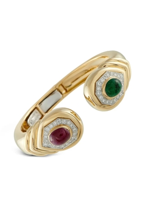 David Webb 18K yellow gold multi-stone bracelet