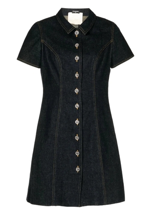 CHANEL Pre-Owned 1990s button-up denim minidress - Blue