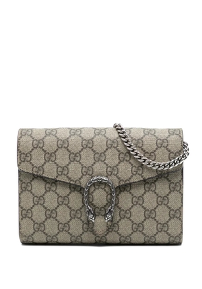 Gucci Pre-Owned 2016-2025 GG Supreme Dionysus Chain Wallet crossbody bag - Brown