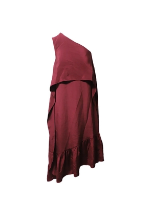 Tibi one-shoulder ruffled dress - Red