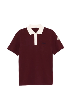 Moncler short-sleeve polo shirt - Red