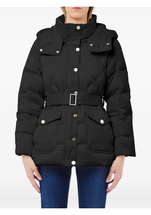 LIU JO quilted belted puffer jacket - Black