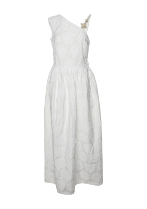 Roberto Cavalli Vintage floral-embellishment maxi dress - White