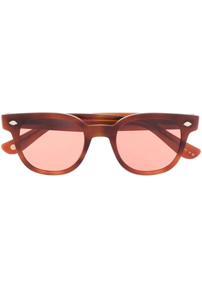 Garrett Leight Canter tortoiseshell-effect sunglasses - Brown