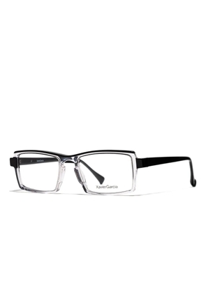 Xavier Garcia Design Roy trimmed rectangle glasses - White