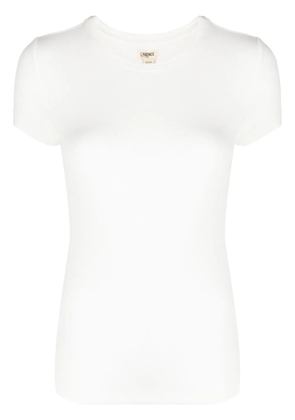 L'Agence round-neck short-sleeved top - White