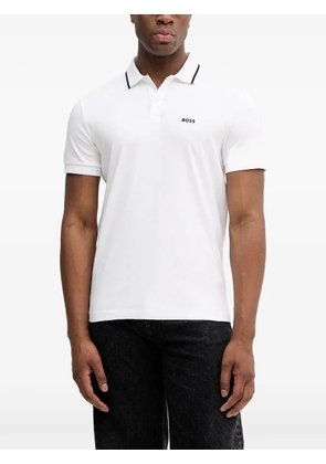 BOSS polo-collar T-shirt - White