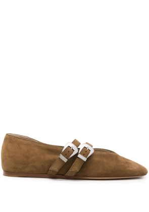 Le Monde Beryl Claudia suede ballerina shoes - Neutrals