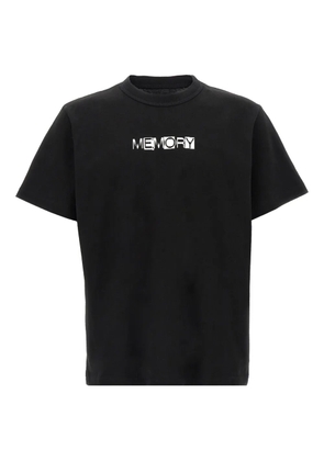 sacai memory-print black T-shirt