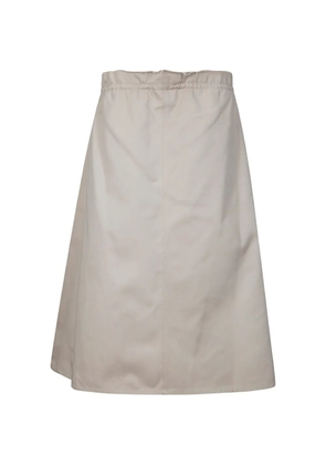 MM6 Maison Margiela long gathered skirt - Neutrals