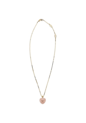Valentino Garavani Coeur Royal quartz heart necklace - Gold