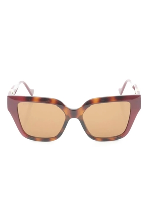 Gucci Pre-Owned 2020s square-frame sunglasses - Red