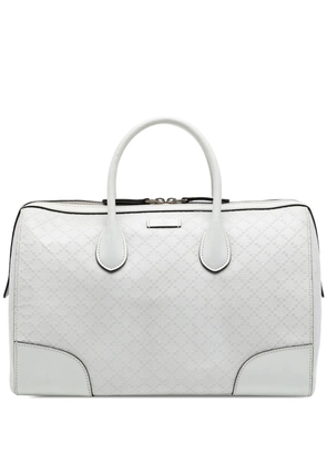 Gucci Pre-Owned 2016-2025 Medium Diamante Leather boston bag - White