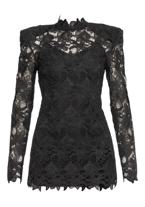 NISSA lace mini dress - Black