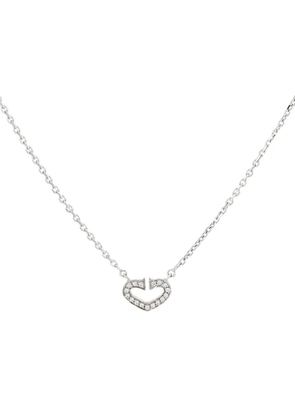 Cartier 2010's diamond heart necklace - Silver