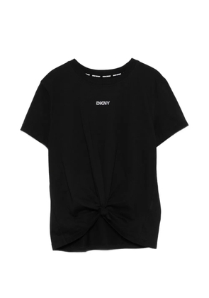 DKNY logo-detail round-neck T-shirt - Black