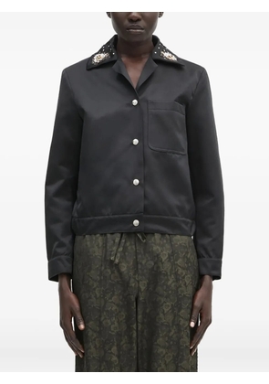 Wales Bonner embellished-collar jacket - Black