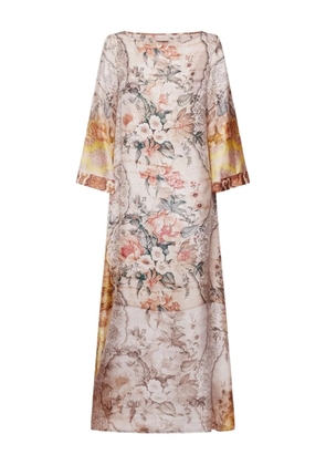 Pierre-Louis Mascia floral silk maxi dress - Neutrals