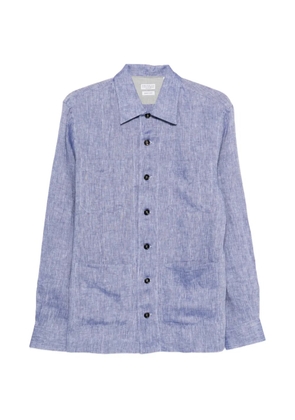 Brunello Cucinelli buttoned linen shirt - Blue