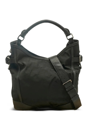 Burberry Pre-Owned logo detail shoulder bag - Black