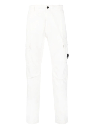 C.P. Company Lens-detail cotton trousers - White
