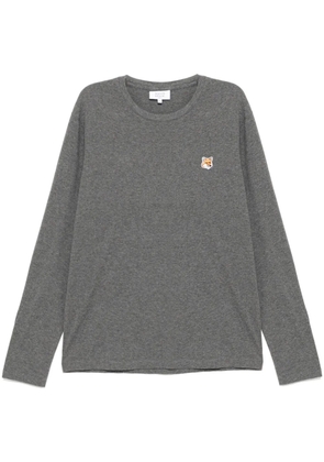 Maison Kitsuné Bold Fox head patch T-shirt - Grey
