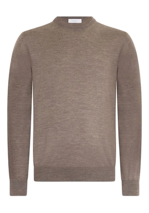 Boglioli crew-neck sweater - Brown