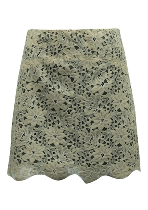 SANDRO floral-lace mini skirt - Neutrals