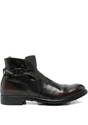 Officine Creative buckle-detail biker boots - Brown