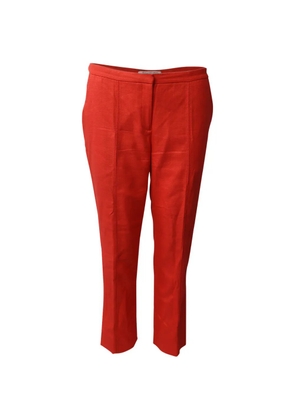 Diane Von Furstenberg Vintage pressed-crease pocket trousers - Orange