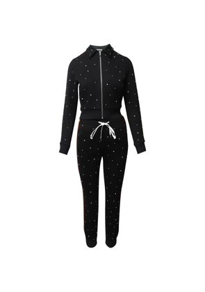 Miu Miu Pre-Owned crystal-embellished track pants - Black