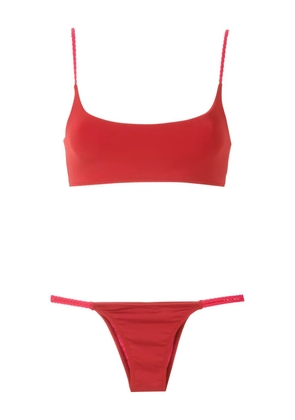 Amir Slama braided-trim bikini set - Red
