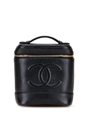 CHANEL Pre-Owned 2000-2002 CC Caviar vanity bag - Black