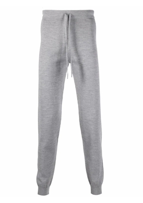 Corneliani drawstring virgin wool-blend track pants - Grey