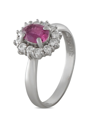 LB Exclusive ruby diamond ring - Silver