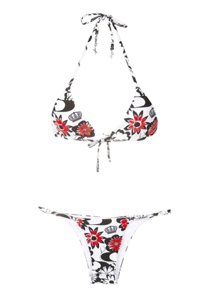 Amir Slama floral-print bikini set - Multicolour