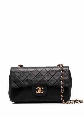 CHANEL Pre-Owned 1989-1991 small Double Flap shoulder bag - Black