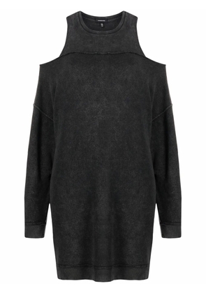 R13 cold-shoulder dress - Black