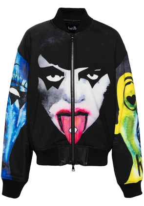 Haculla graphic-print bomber jacket - Black