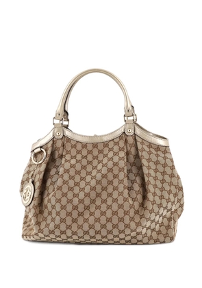 Gucci Pre-Owned Sukey GG Canvas with Leather Large tote bag - Brown