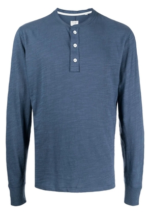 rag & bone cotton Henley T-shirt - Blue