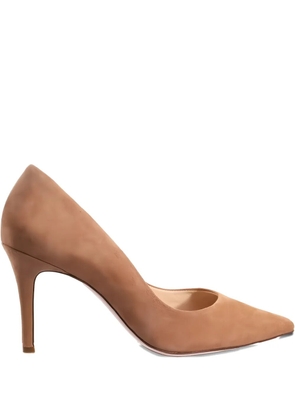 Hogl 100mm Boulevard suede pointed-toe pumps - Brown
