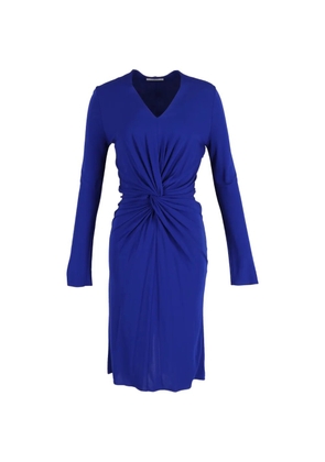 Lanvin Pre-Owned long-sleeved twist midi dress - Blue